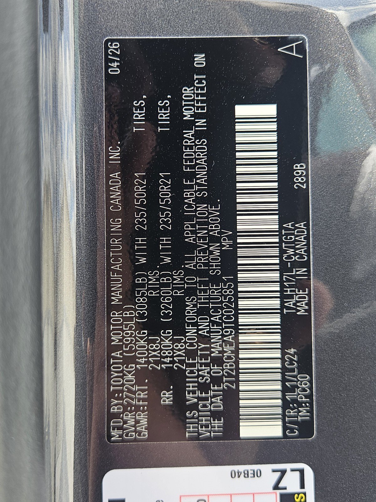 New 2026 Lexus RX 500h F Sport AWD/4WD image 35