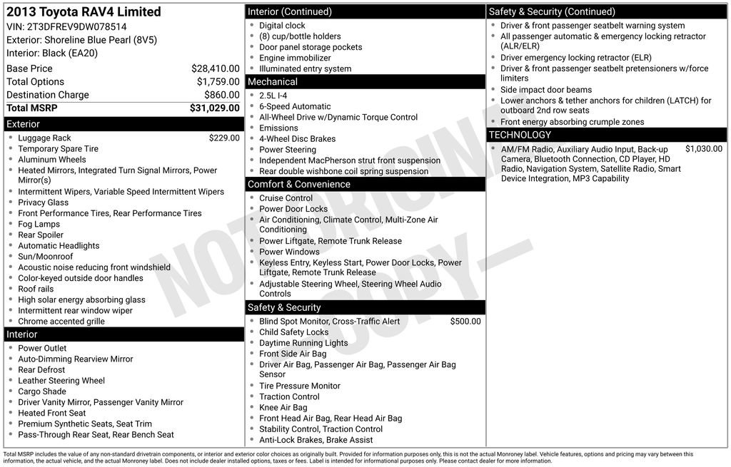 Used 2013 Toyota RAV4 Limited image 5