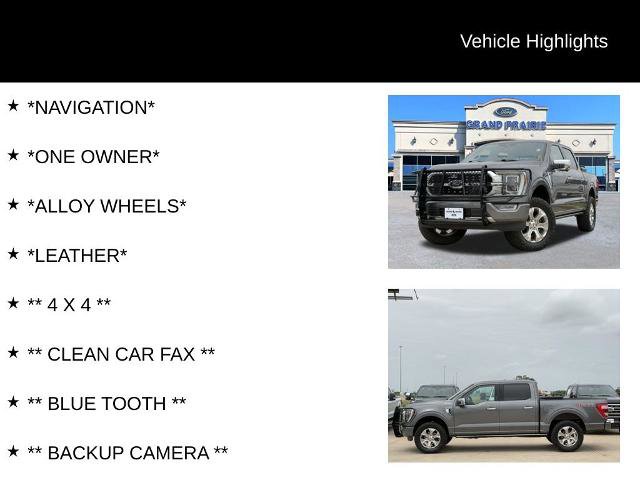Certified 2022 Ford F150 Platinum w/ Equipment Group 701A High AWD/4WD image 4