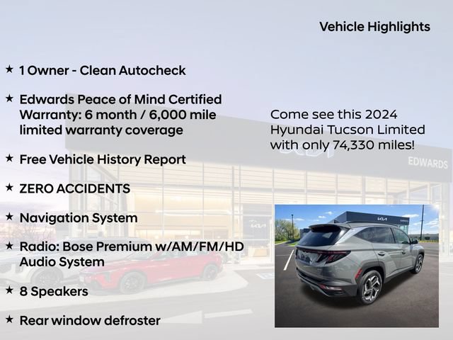 Used 2024 Hyundai Tucson Limited AWD/4WD image 10