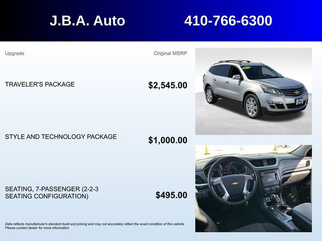 Used 2015 Chevrolet Traverse LT w/ Traveler's Package image 5