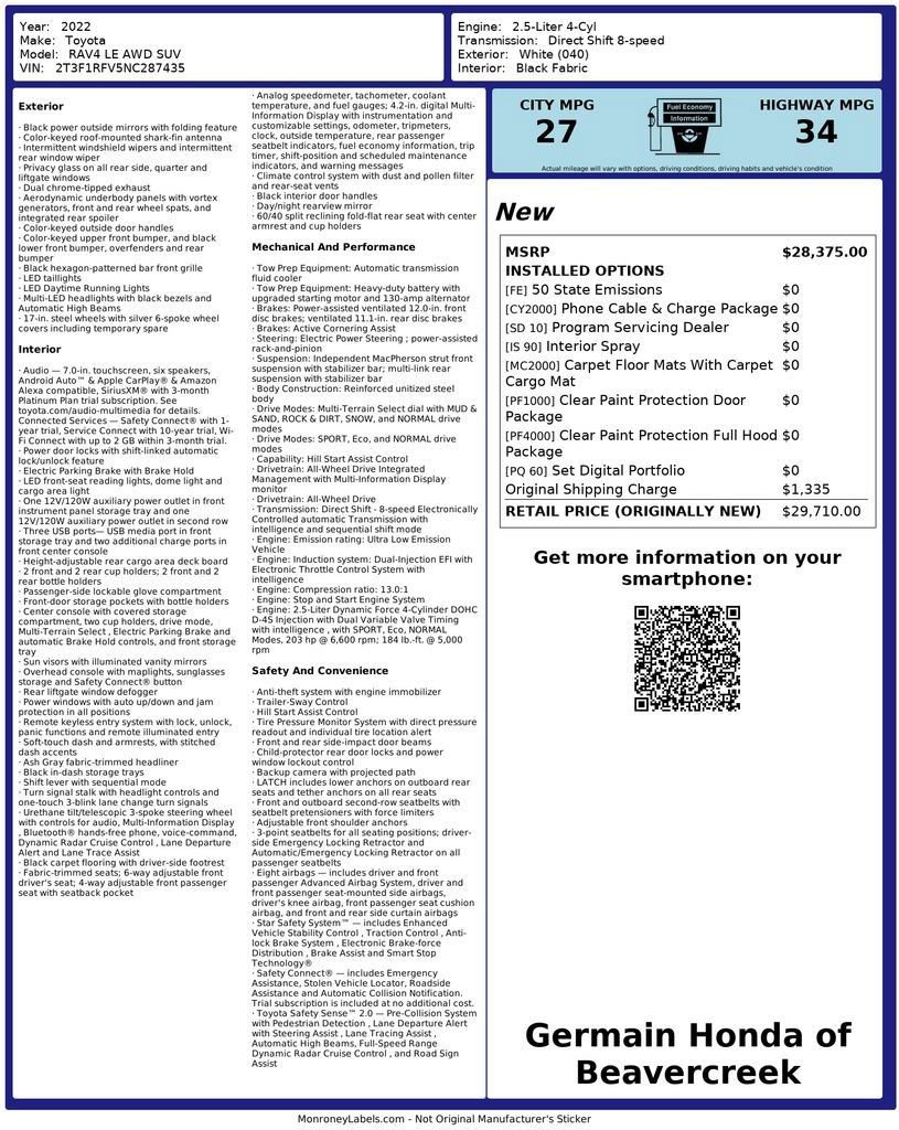 Used 2022 Toyota RAV4 LE image 29