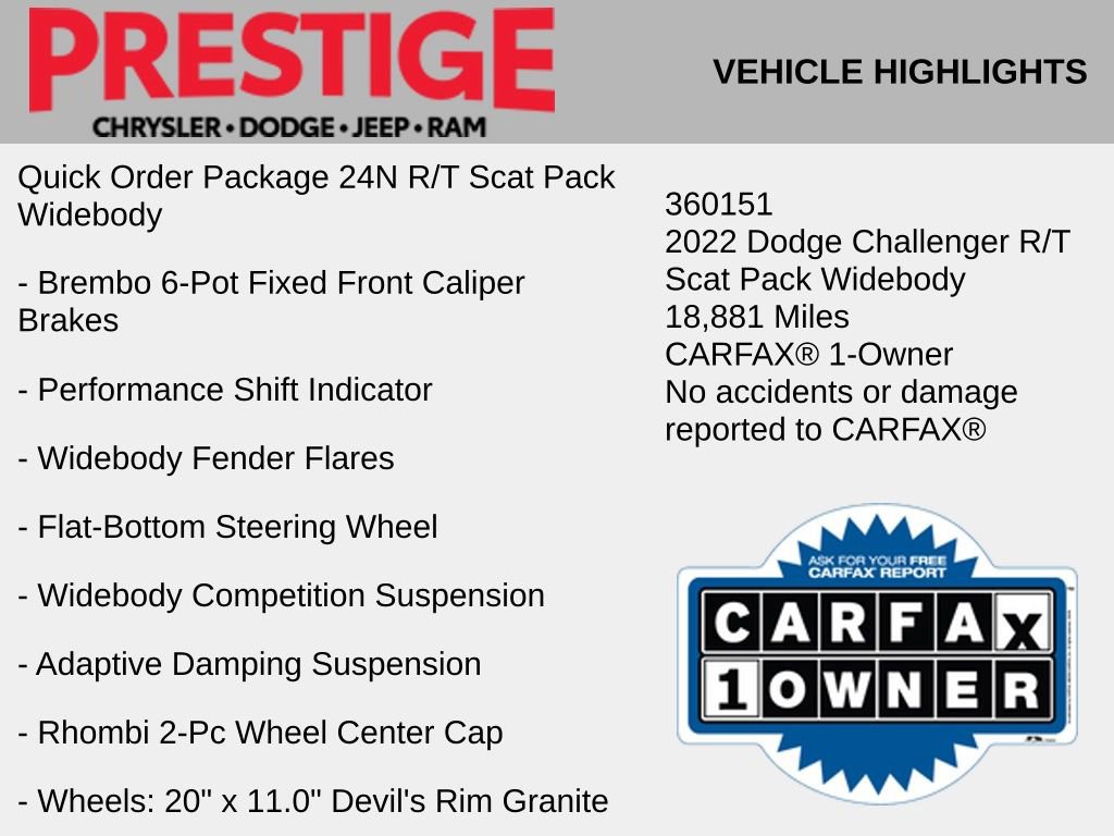 Used 2022 Dodge Challenger R/T Scat Pack RWD video 2