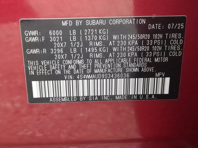 Certified 2025 Subaru Ascent Touring image 28