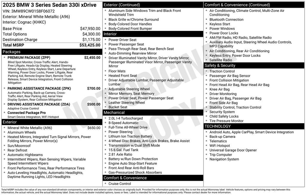 Used 2025 BMW 330i xDrive Sedan w/ M Sport Package image 5