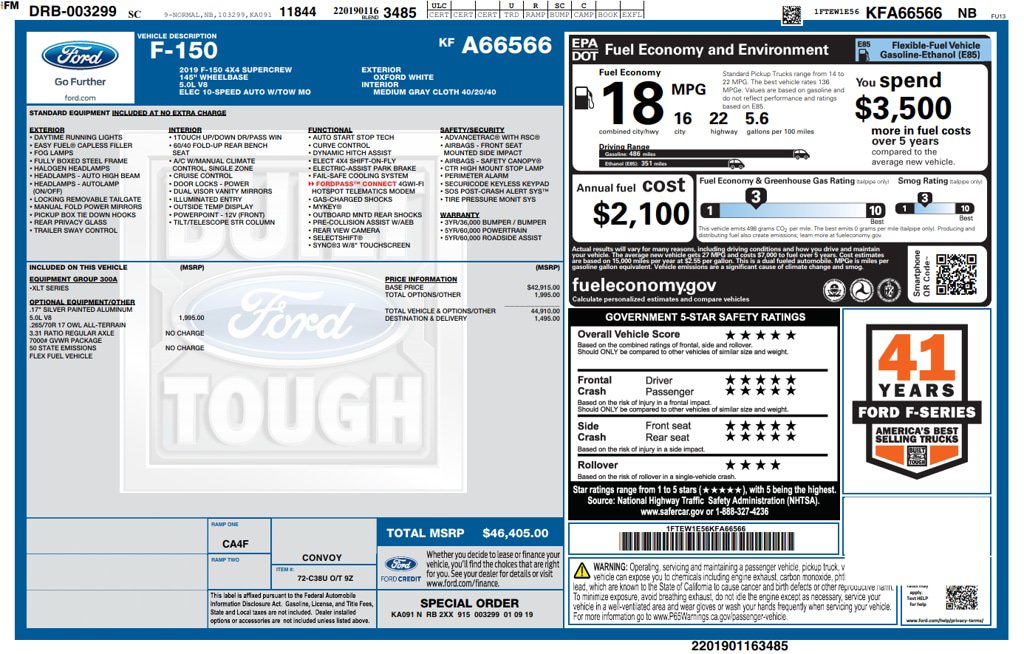 Used 2019 Ford F150 XLT AWD/4WD image 66