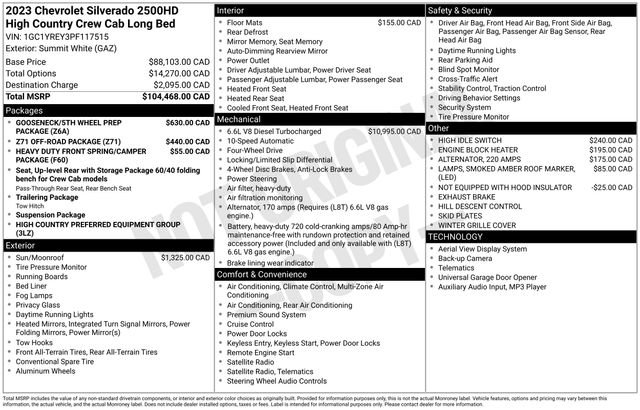 Used 2023 Chevrolet Silverado 2500 High Country image 20