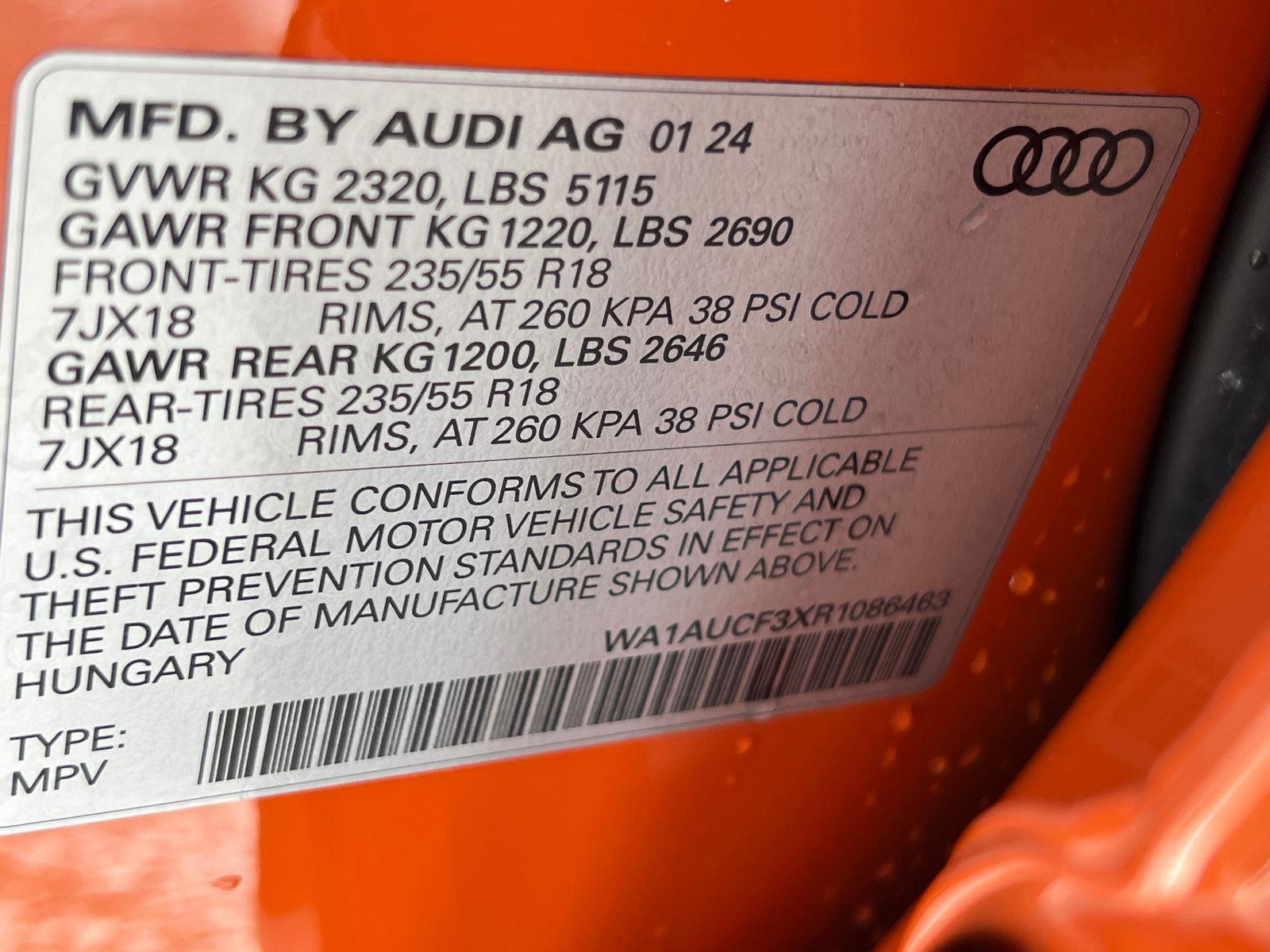 Certified 2024 Audi Q3 2.0T Premium w/ Convenience Package AWD/4WD image 34