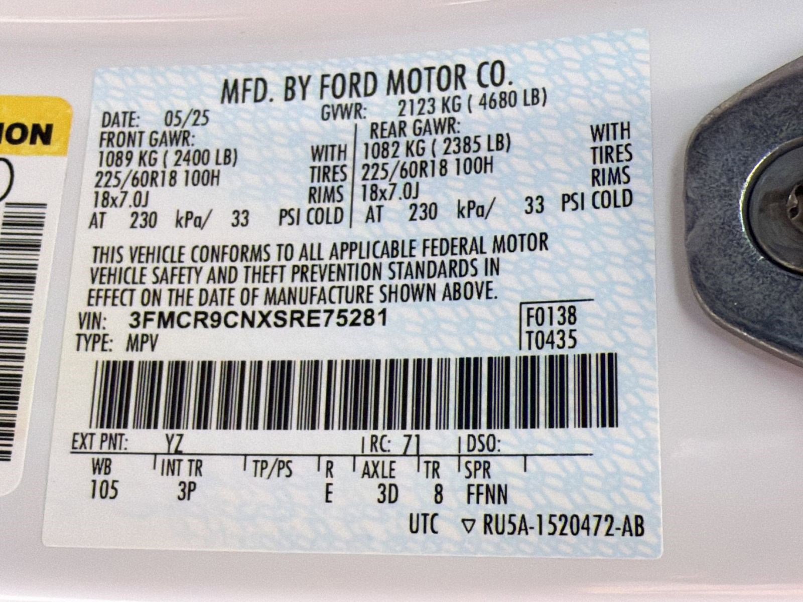 Used 2025 Ford Bronco Sport Outer Banks AWD/4WD image 19