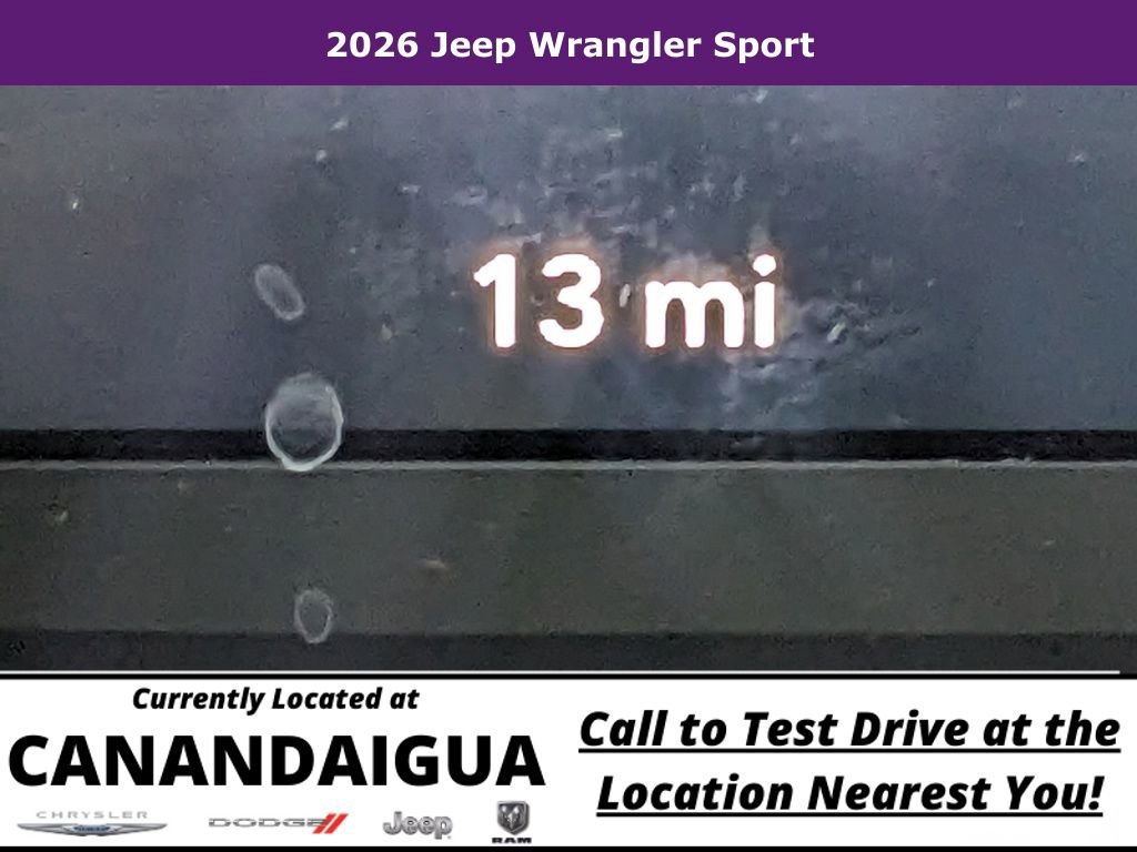 New 2026 Jeep Wrangler Unlimited Sport AWD/4WD image 13