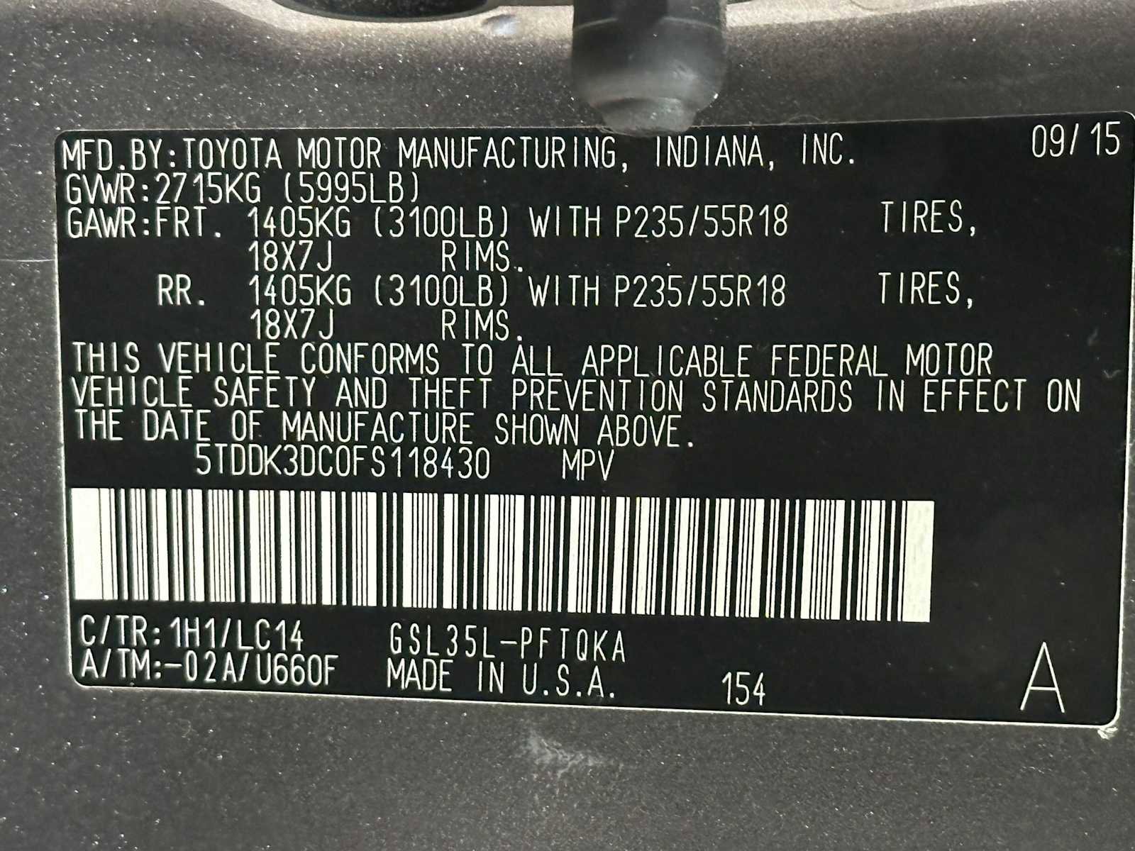 Used 2015 Toyota Sienna XLE w/ XLE Navigation Package image 31