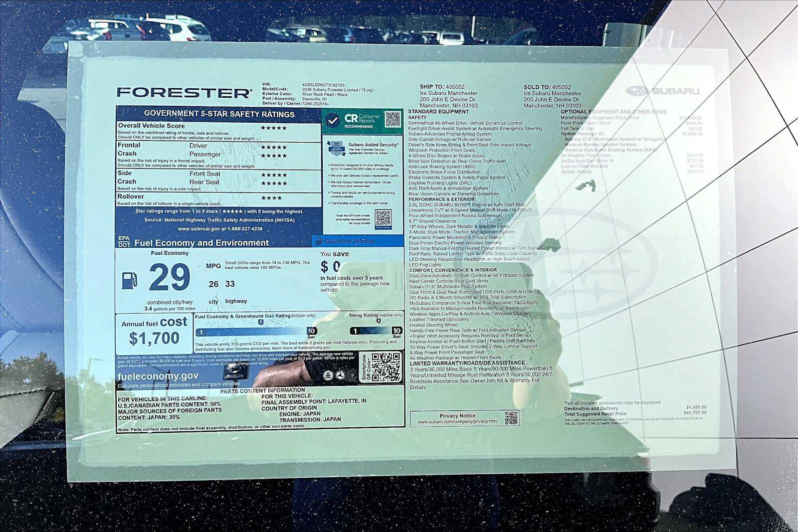 New 2026 Subaru Forester Limited AWD/4WD image 18