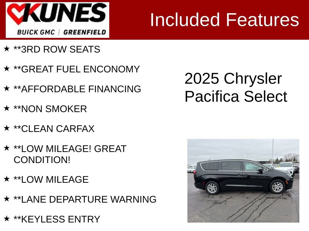 Used 2025 Chrysler Pacifica Select image 3