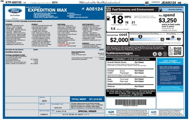 Used 2018 Ford Expedition Max Limited AWD/4WD image 48
