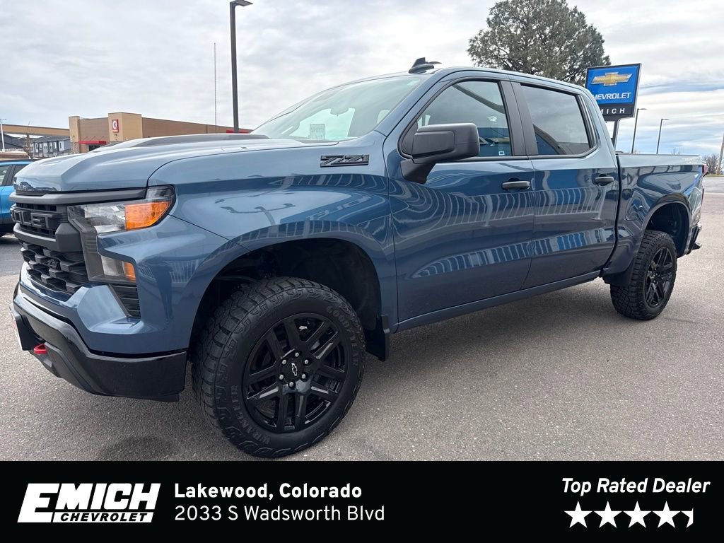 Used 2024 Chevrolet Silverado 1500 Custom Trail Boss w/ LPO, Dark Essentials Package