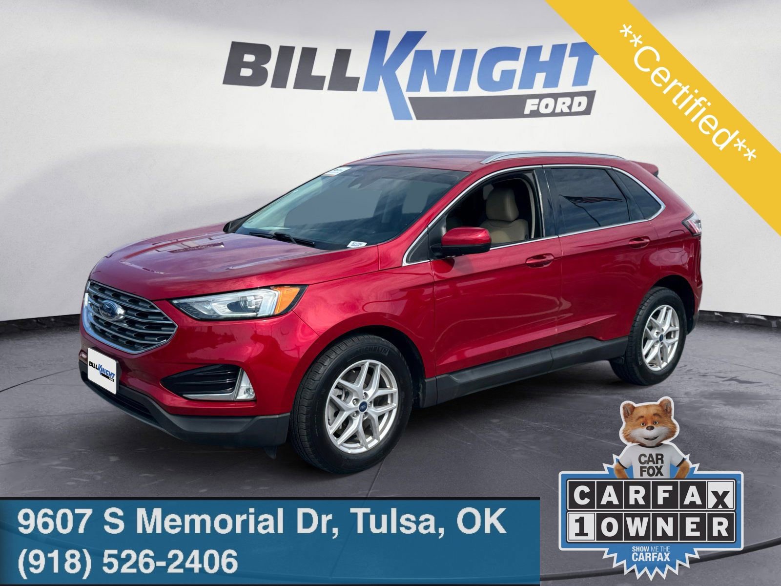 Certified 2021 Ford Edge SEL w/ Convenience Package