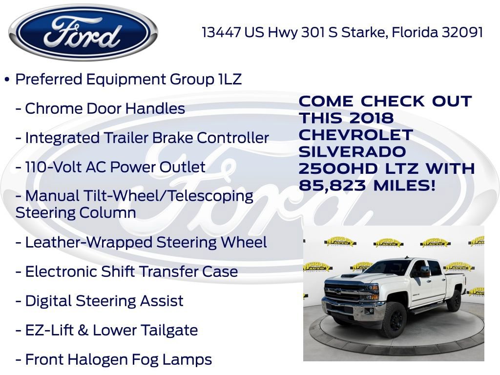 Used 2018 Chevrolet Silverado 2500 LTZ w/ Duramax Plus Package AWD/4WD image 30
