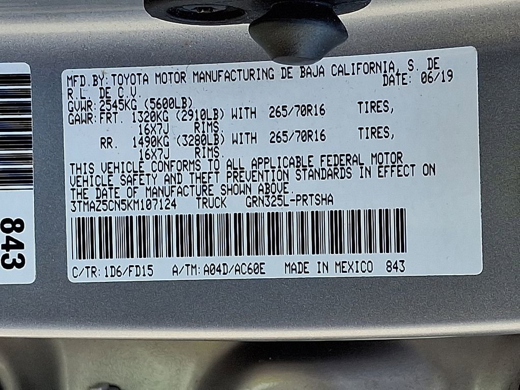 Used 2019 Toyota Tacoma TRD Off-Road RWD image 20