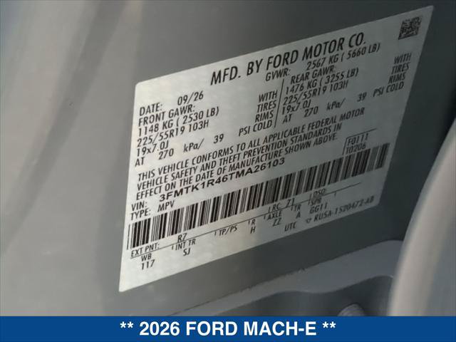 New 2026 Ford Mustang Mach-E Select w/ Technology Package RWD image 19