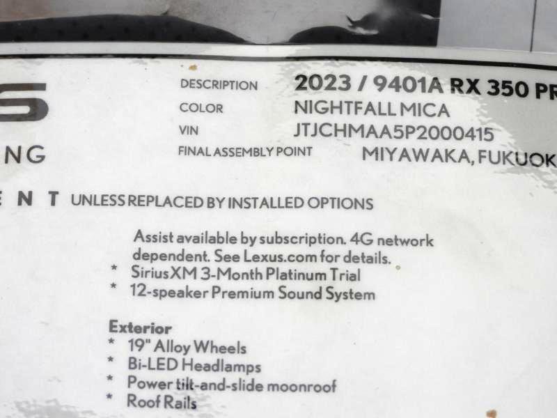 Used 2023 Lexus RX 350 Premium w/ Cold Area Package FWD image 79