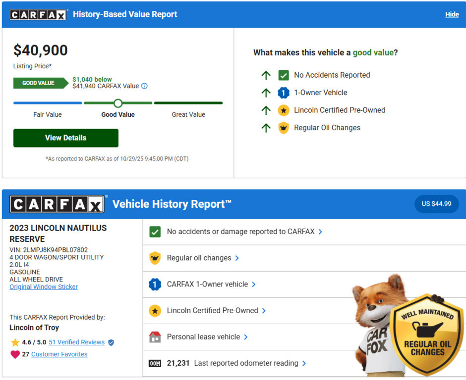 Certified 2023 Lincoln Nautilus Reserve image 3