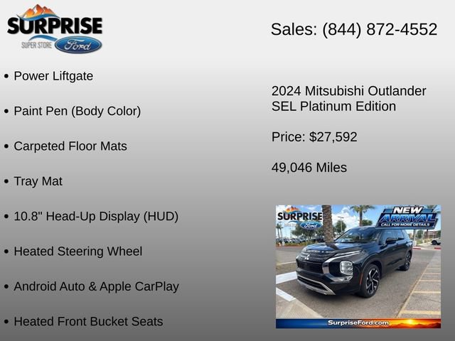 Used 2024 Mitsubishi Outlander SEL AWD/4WD image 19