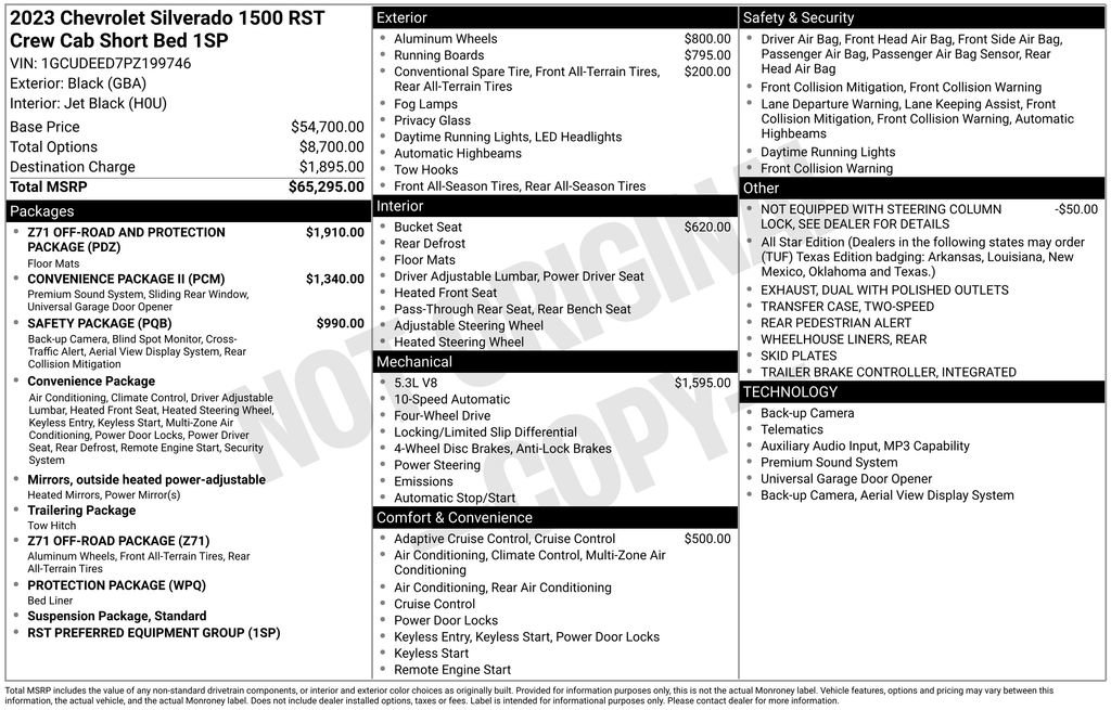 Used 2023 Chevrolet Silverado 1500 RST AWD/4WD image 2