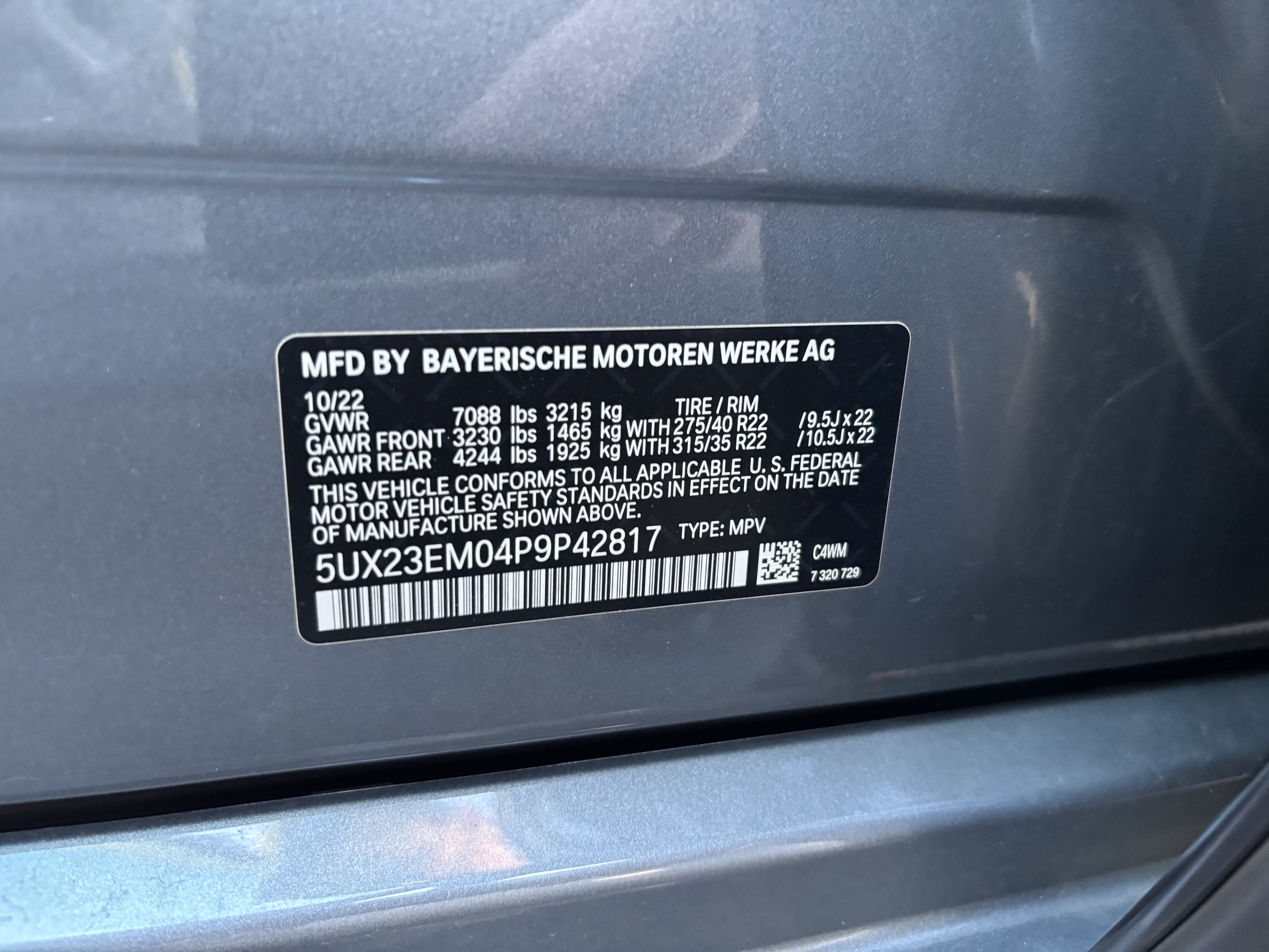 Certified 2023 BMW X7 xDrive40i w/ M Sport Package AWD/4WD image 37