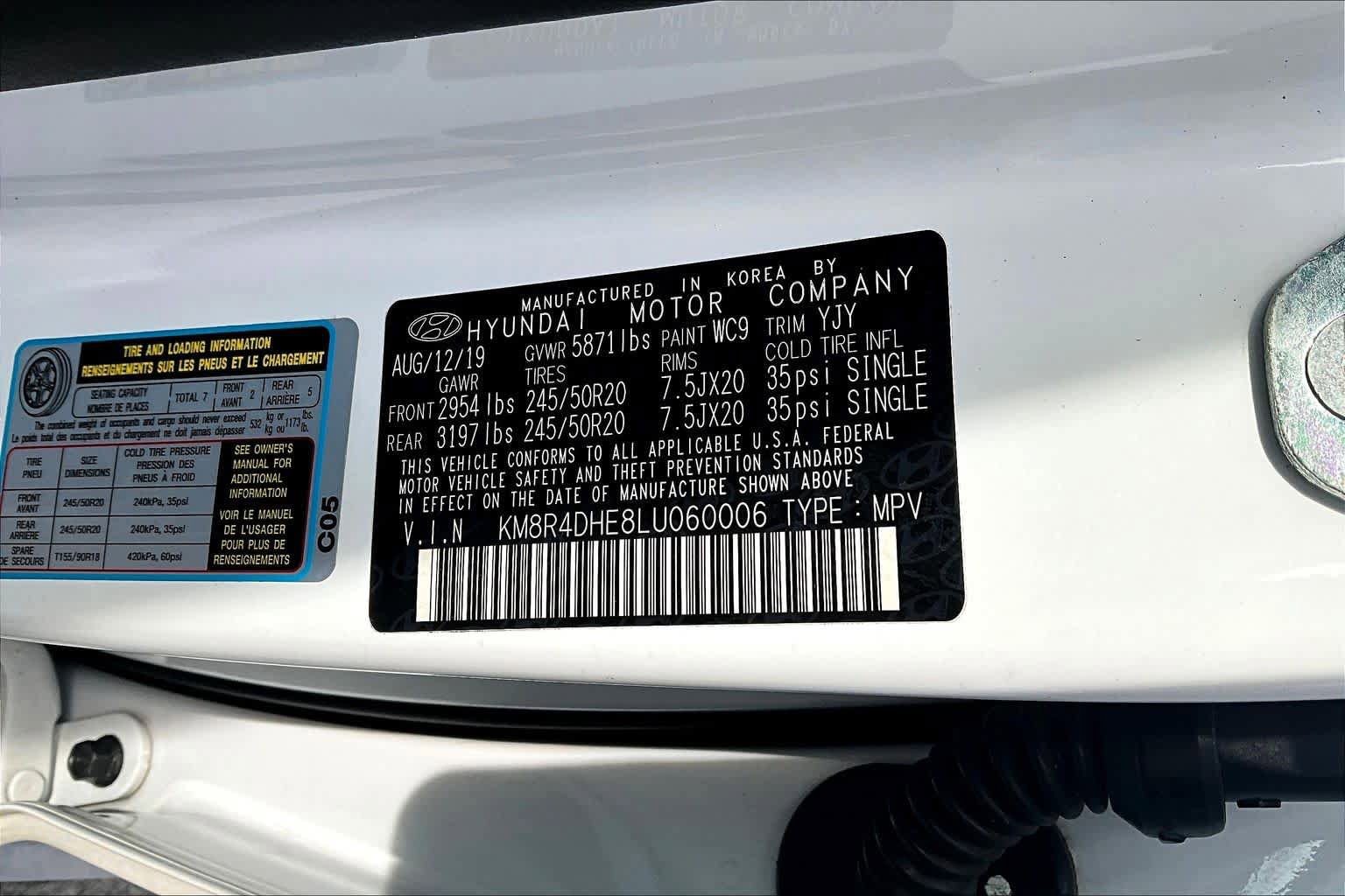 Used 2020 Hyundai Palisade SEL AWD/4WD image 34