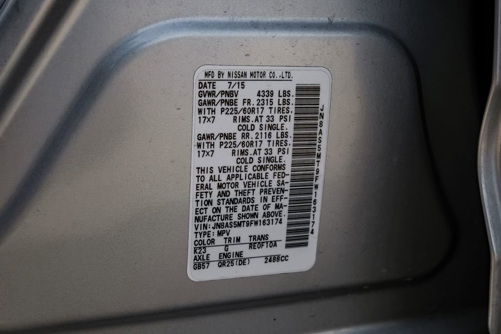 Used 2015 Nissan Rogue S w/ Convenience Package image 57