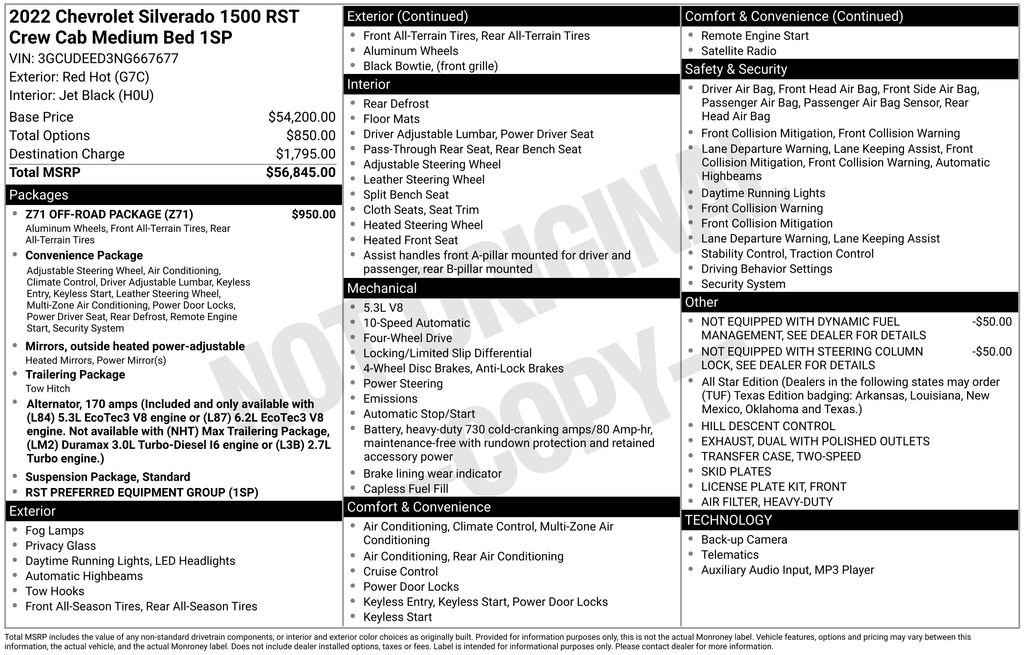 Used 2022 Chevrolet Silverado 1500 RST w/ Z71 Off-Road Package AWD/4WD image 2