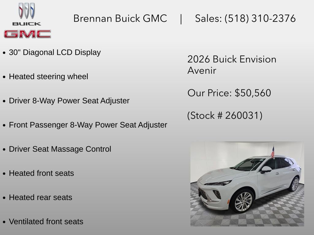 New 2026 Buick Envision Avenir AWD/4WD image 12