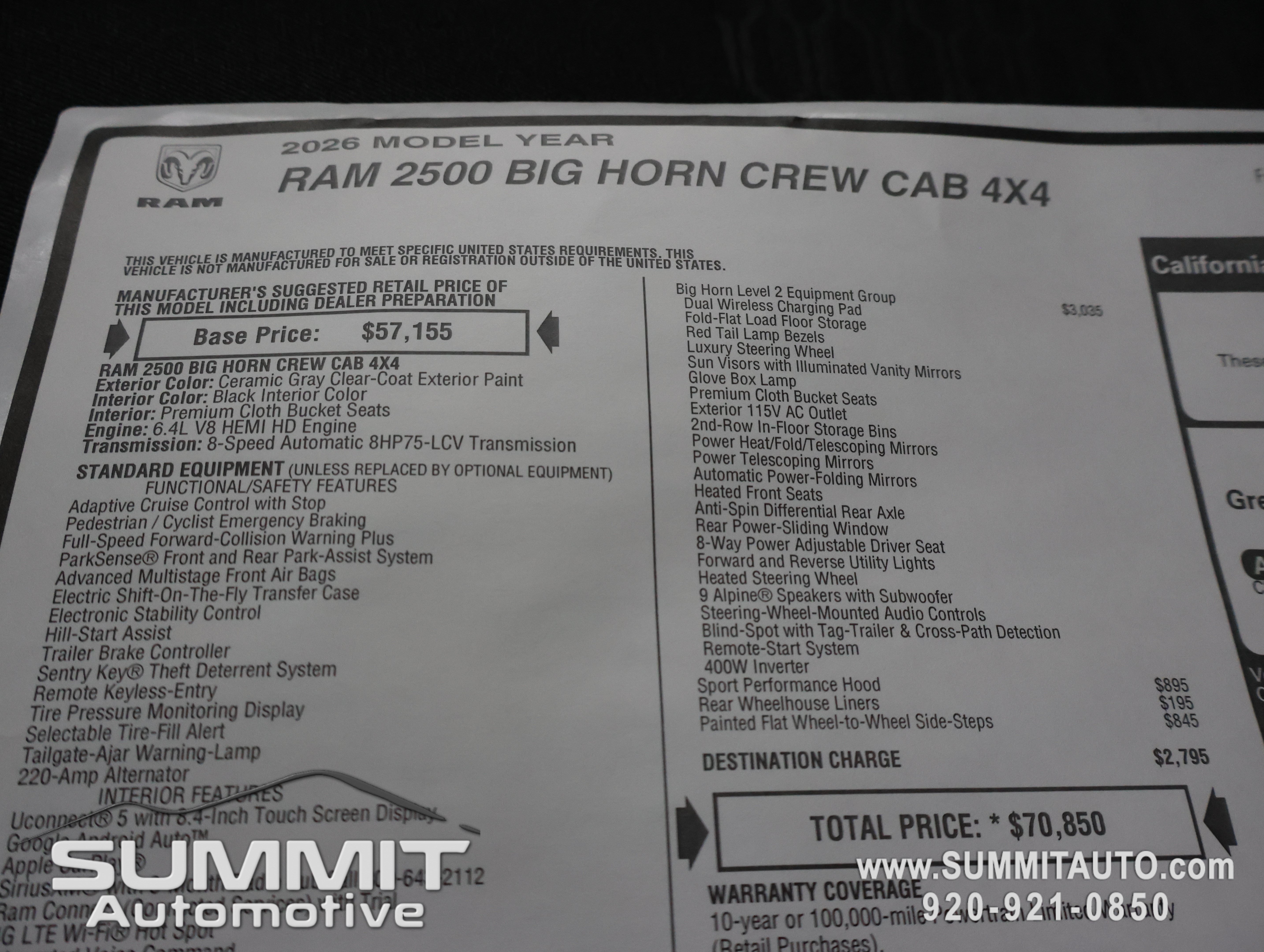 New 2026 RAM 2500 Big Horn AWD/4WD image 41