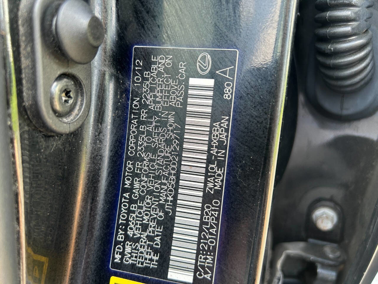 Used 2013 Lexus CT 200h FWD image 24