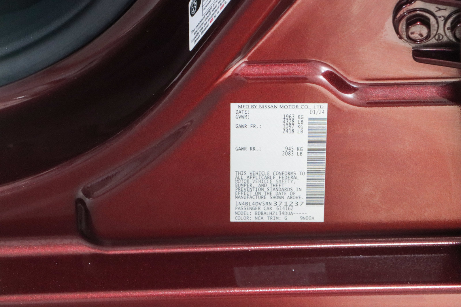 Used 2024 Nissan Altima 2.5 SV FWD image 30