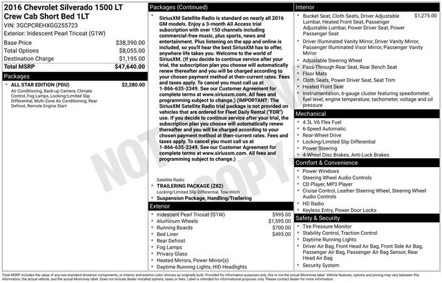 Used 2016 Chevrolet Silverado 1500 LT w/ All Star Edition image 5