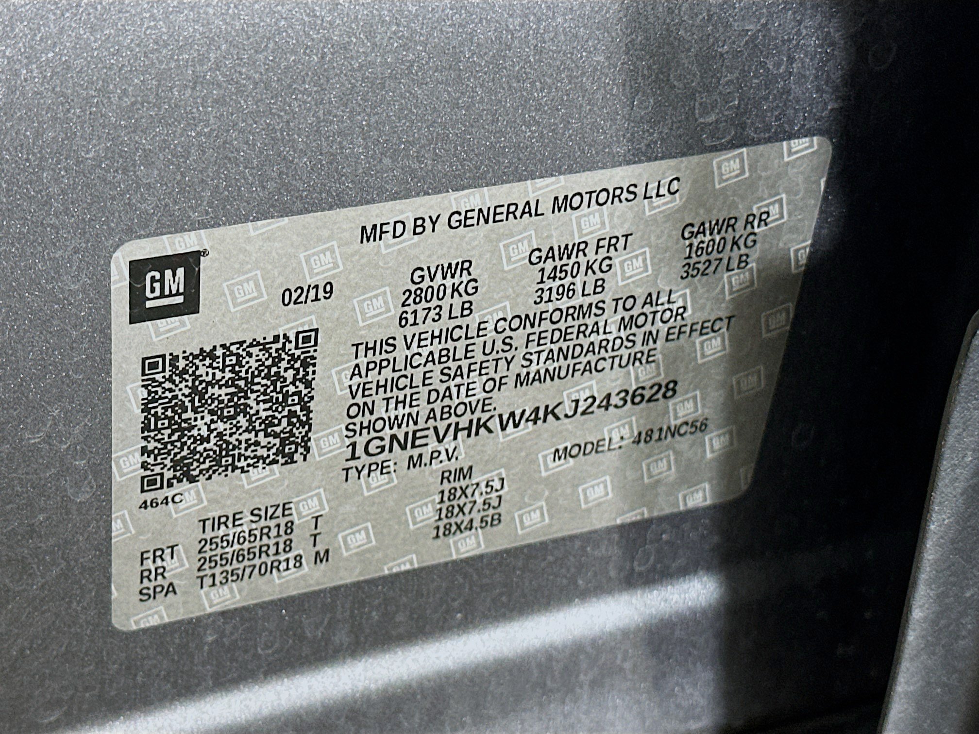Used 2019 Chevrolet Traverse LT w/ LPO, Floor Liner Package AWD/4WD image 12