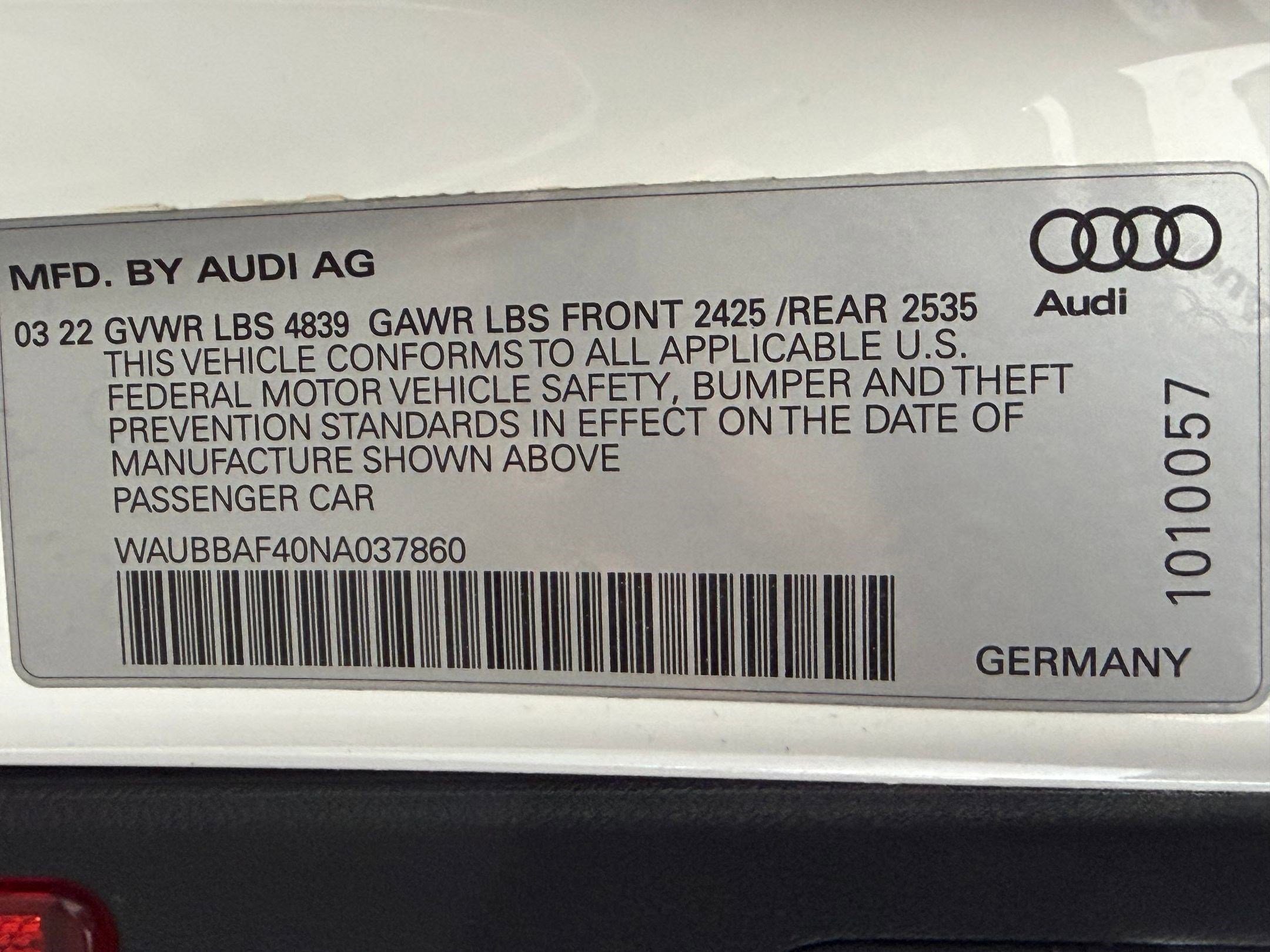 Used 2022 Audi A4 2.0T Premium Plus w/ Premium Plus Package AWD/4WD image 21