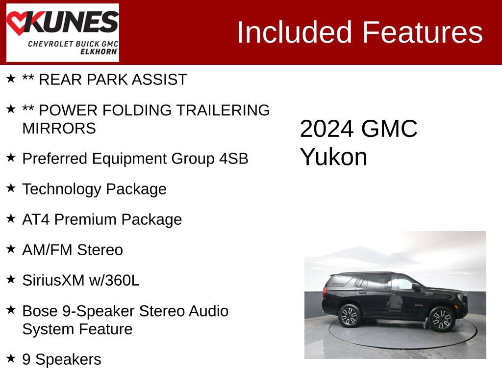 Used 2024 GMC Yukon AT4 w/ AT4 Premium Package AWD/4WD image 3