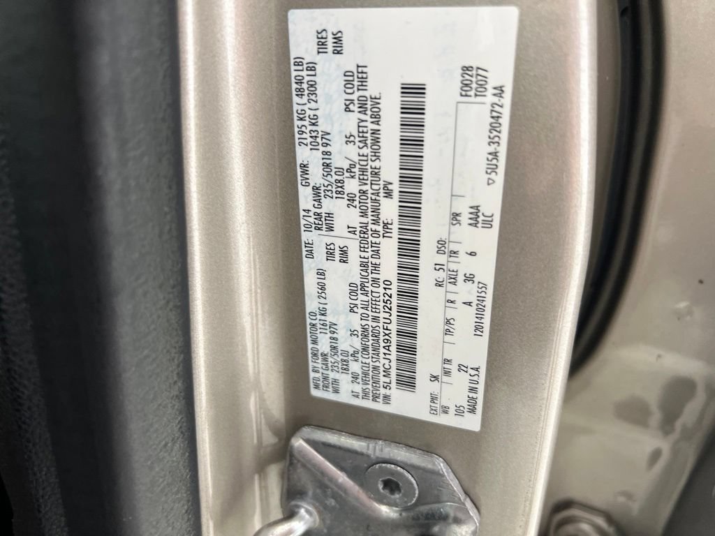 Used 2015 Lincoln MKC FWD w/ Equipment Group 101A Select image 29