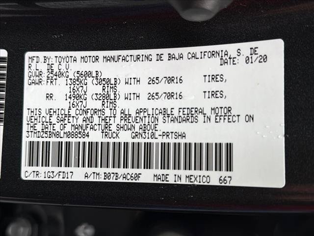 Used 2020 Toyota Tacoma TRD Off-Road AWD/4WD image 28