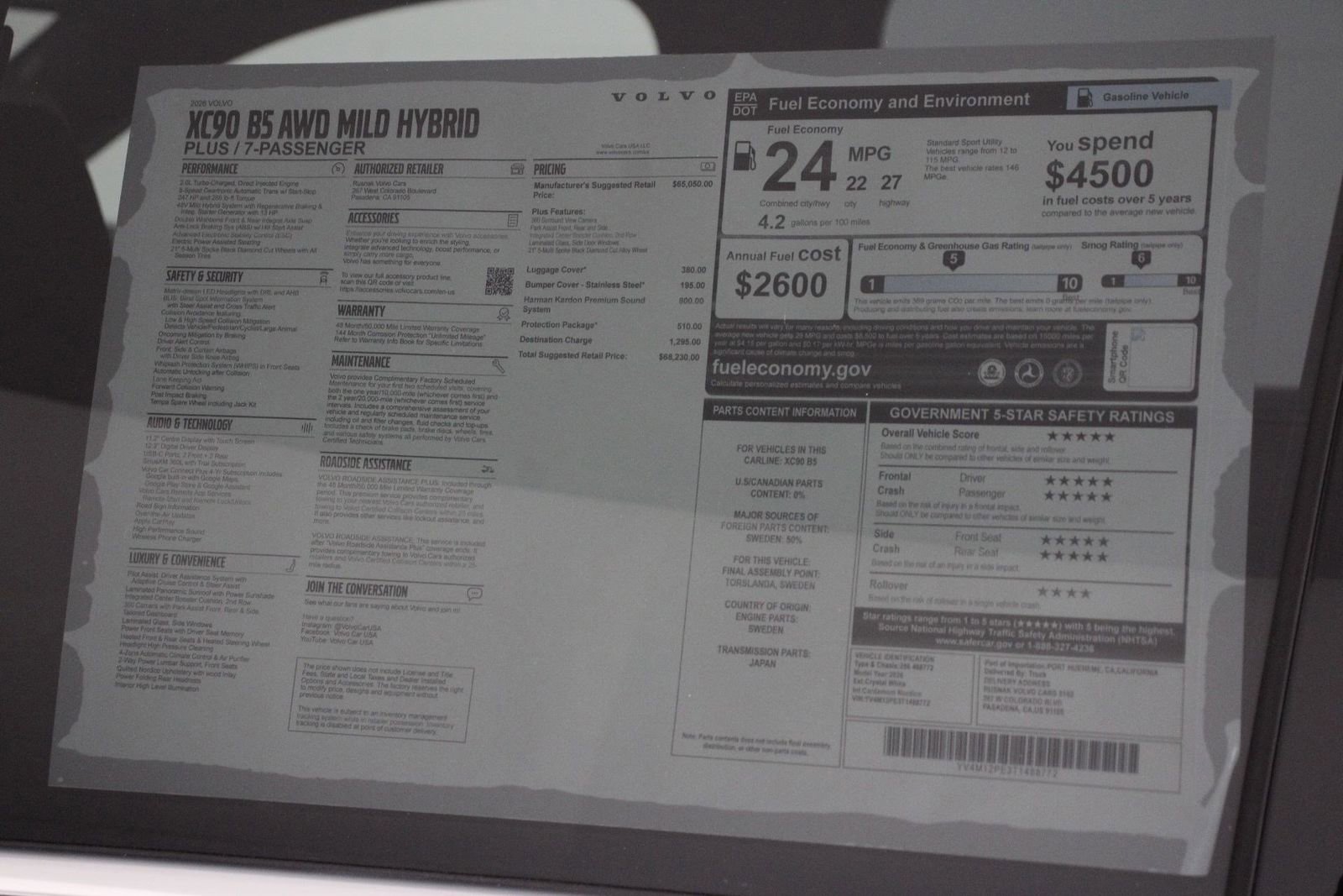 New 2026 Volvo XC90 B5 Plus w/ Protection Package image 18