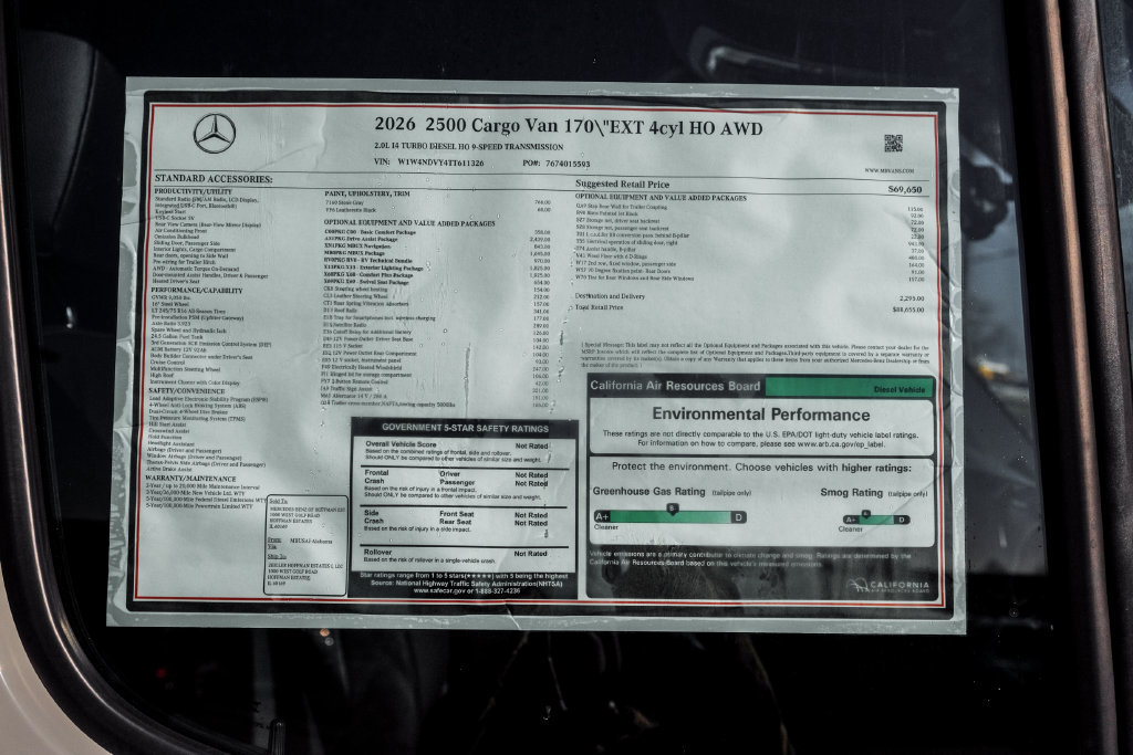 New 2026 Mercedes-Benz Sprinter 2500 image 26