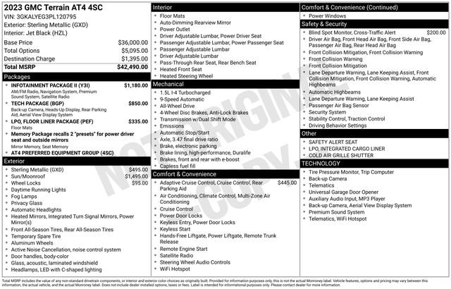 Certified 2023 GMC Terrain AT4 w/ Infotainment Package II image 33