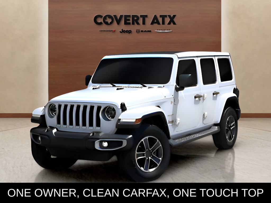 Used 2023 Jeep Wrangler Unlimited Sahara w/ LED Lighting Group AWD/4WD image 1