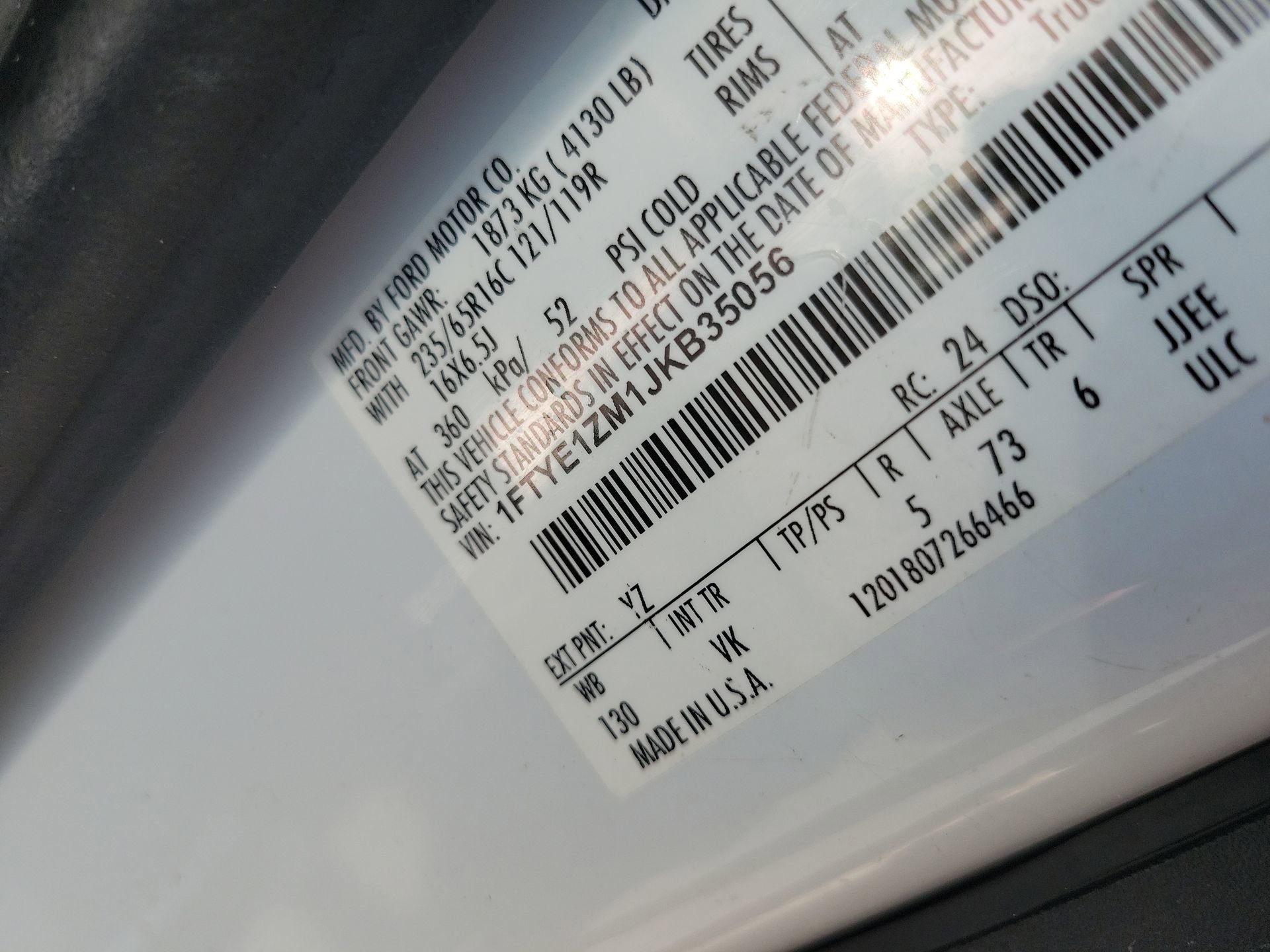 Used 2018 Ford Transit 150 130 Low Roof RWD image 28