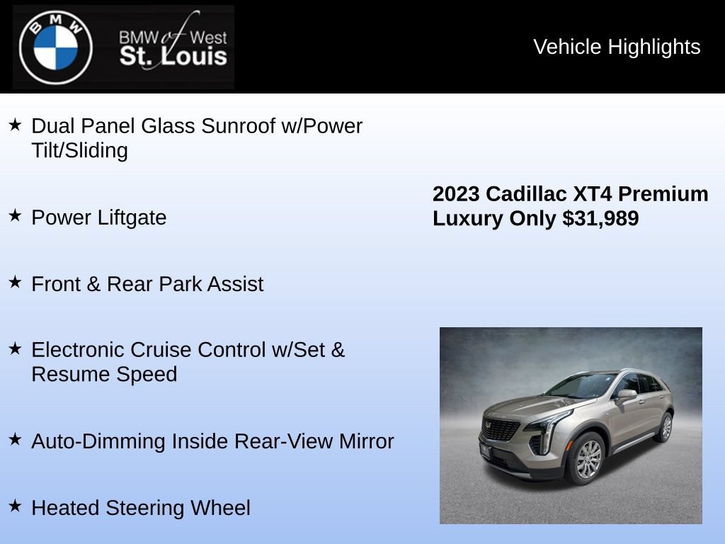 Used 2023 Cadillac XT4 Premium Luxury AWD/4WD image 16