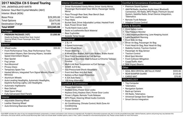 Used 2017 MAZDA CX-5 Grand Touring w/ Premium Package image 15