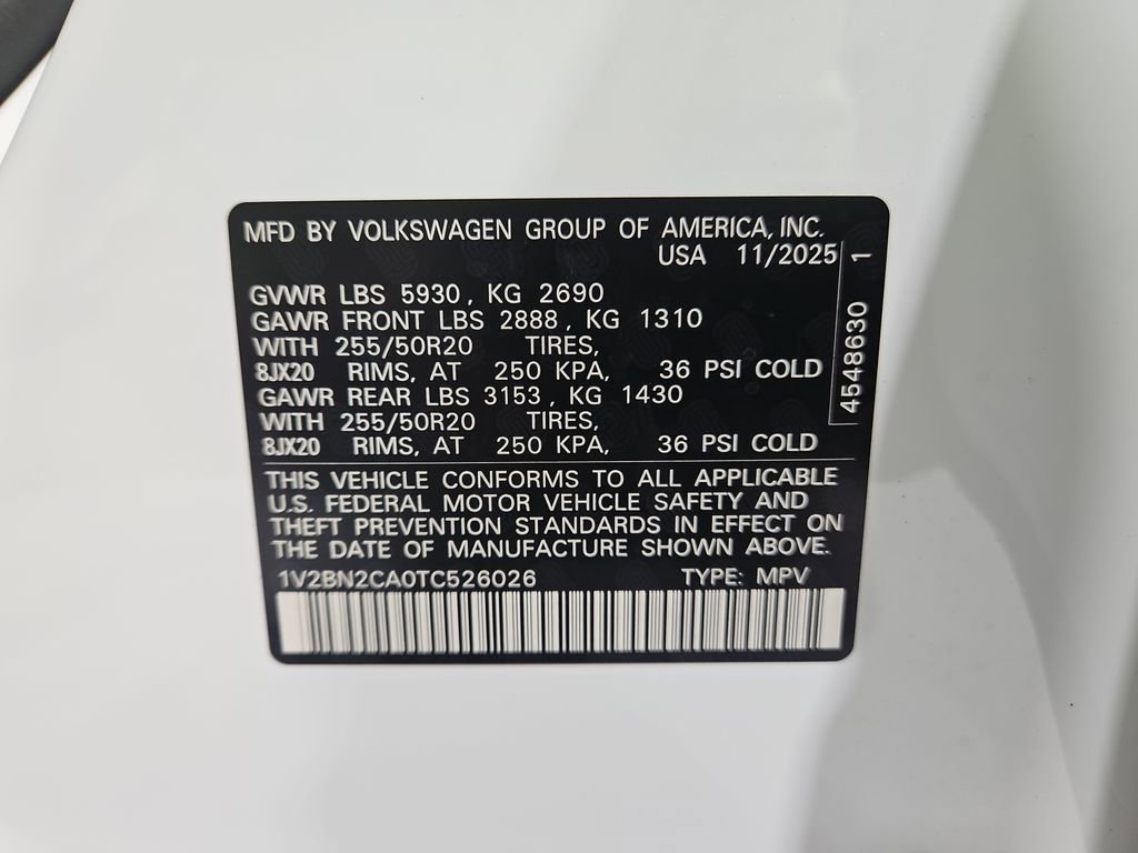 New 2026 Volkswagen Atlas SEL image 30