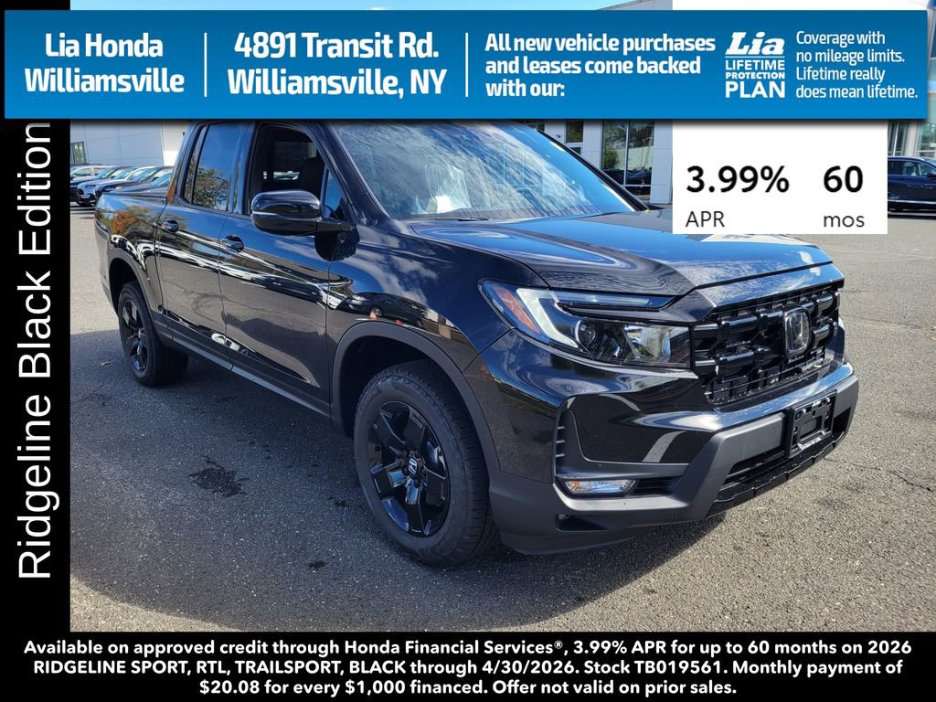 New 2026 Honda Ridgeline Black Edition